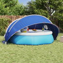 vidaXL Medence kupola 405 x 405 x 192 cm 185T poliészter PU bevonattal