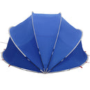 vidaXL Medence kupola 405 x 405 x 192 cm 185T poliészter PU bevonattal