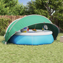 vidaXL Medence kupola 405 x 405 x 192 cm 185T poliészter PU bevonattal