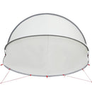 vidaXL Medence kupola Szürke és narancs 405 x 405 x 192 cm