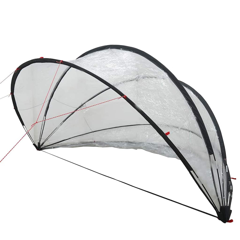 vidaXL Medence kupola Átlátszó 405 x 405 x 192 cm PVC