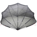 vidaXL Medence kupola Fekete 472 x 460 x 229 cm