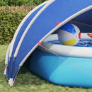 vidaXL Medence kupola 500 x 500 x 236 cm 185T poliészter PU bevonattal