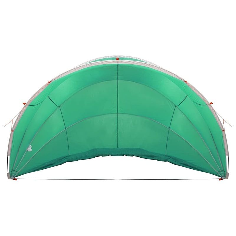 vidaXL Medence kupola Zöld 500 x 500 x 236 cm