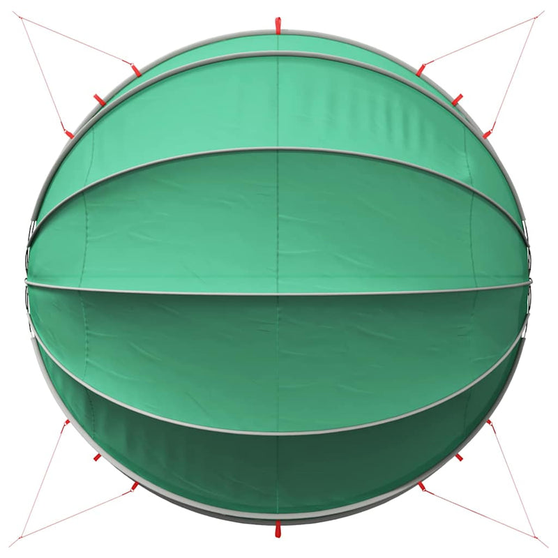 vidaXL Medence kupola Zöld 500 x 500 x 236 cm
