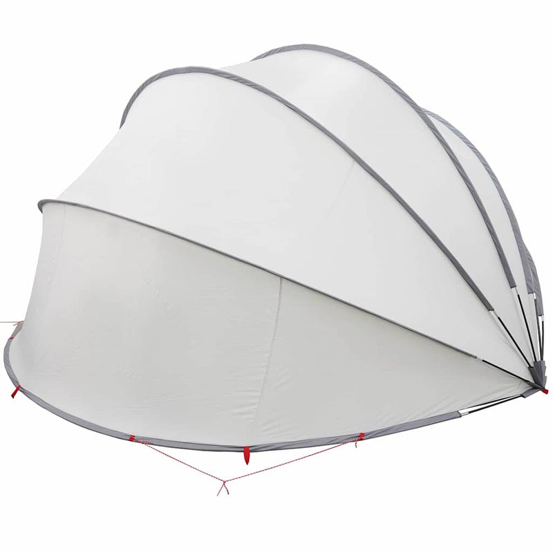 vidaXL Medence kupola Szürke és narancs 500 x 500 x 236 cm