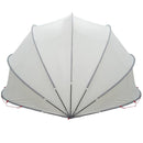 vidaXL Medence kupola Szürke és narancs 500 x 500 x 236 cm