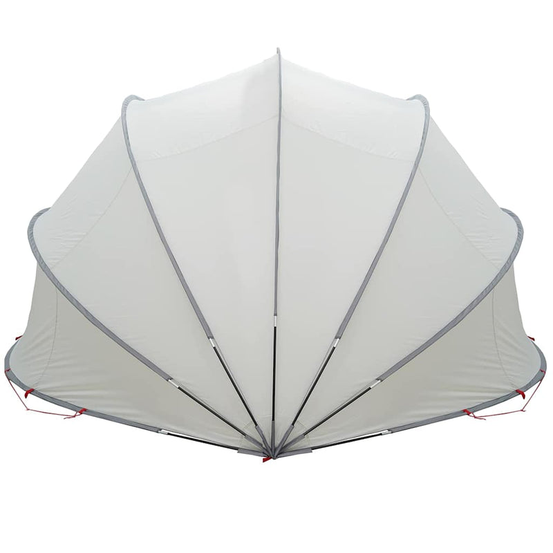 vidaXL Medence kupola Szürke és narancs 500 x 500 x 236 cm