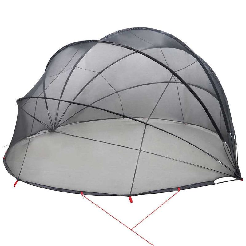 vidaXL Medence kupola Fekete 500 x 500 x 236 cm