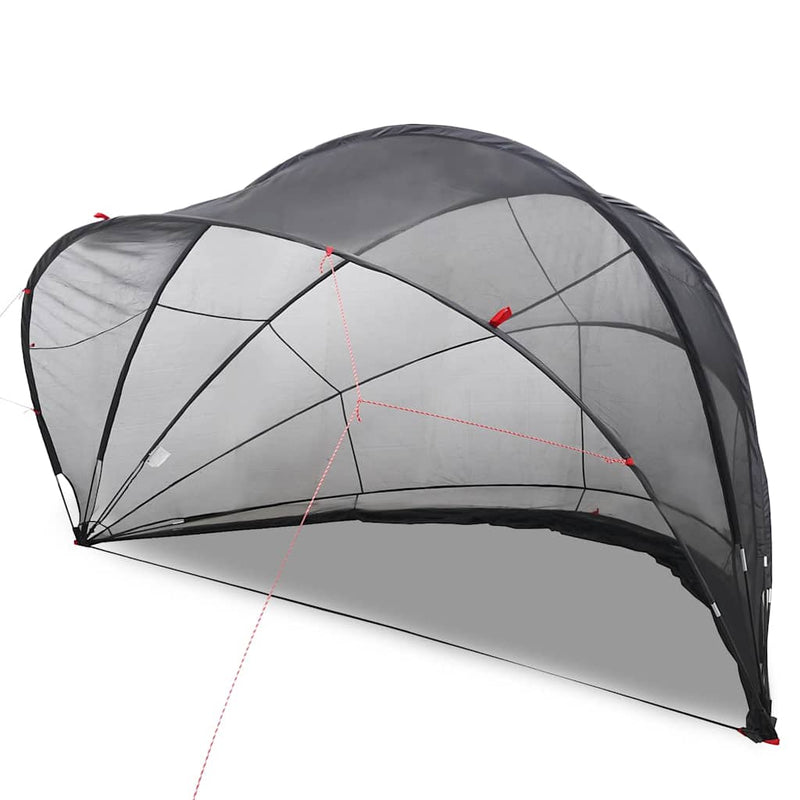 vidaXL Medence kupola Fekete 500 x 500 x 236 cm