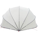 vidaXL Medence kupola Szürke és narancs 546 x 516 x 250 cm