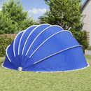 vidaXL Medence kupola 592 x 590 x 275 cm 185T poliészter PU bevonattal