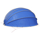 vidaXL Medence kupola 592 x 590 x 275 cm 185T poliészter PU bevonattal