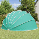 vidaXL Medence kupola 592 x 590 x 275 cm 185T poliészter PU bevonattal