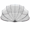 vidaXL Medence kupola Átlátszó 592 x 590 x 275 cm PVC
