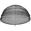 vidaXL Medence kupola Fekete 592 x 590 x 275 cm