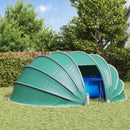 vidaXL Medencetábor Dóm 538 x 440 x 204 cm Tengeri Zöld