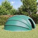 vidaXL Medencetábor Dóm 538 x 440 x 204 cm Tengeri Zöld