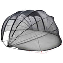 vidaXL Medencetábor Dóm 538 x 440 x 204 cm Átlátszó