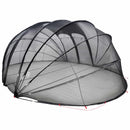 vidaXL Medencetábor Dóm 538 x 440 x 204 cm Átlátszó