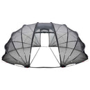 vidaXL Medencetábor Dóm 538 x 440 x 204 cm Átlátszó