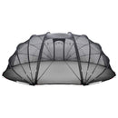 vidaXL Medencetábor Dóm 538 x 440 x 204 cm Átlátszó