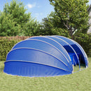 vidaXL Medencetábor Dóm 640 x 432 x 205 cm Azure kék