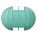 vidaXL Medencetábor Dóm Zöld 640 x 432 x 205 cm