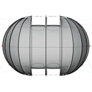 vidaXL Medencetábor Dóm Átlátszó 640 x 432 x 205 cm