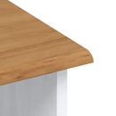 vidaXL Kagy fiókkal ASKIM Fehér 91 x 40 x 200.5 cm Tömör fenyőfa