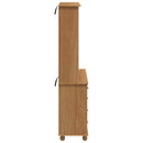 vidaXL Kagy fiókkal ASKIM Mézes Viasz 91 x 40 x 184 cm Tömör fenyőfa