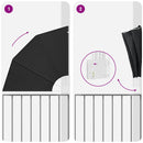 vidaXL Erkély adatvédelmi képernyő Antracit 115 x 115 cm szövet