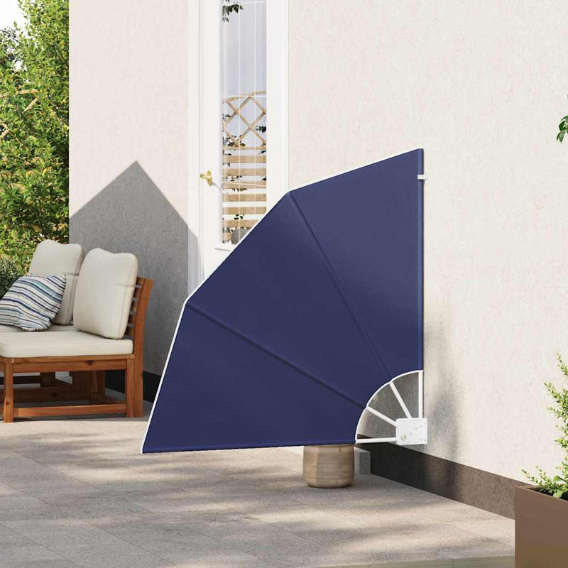vidaXL Erkély adatvédelmi képernyő Tengerészkék 115 x 115 cm szövet