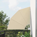 vidaXL Erkély adatvédelmi képernyő Bézs 115 x 115 cm szövet