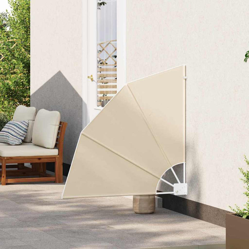 vidaXL Erkély adatvédelmi képernyő Bézs 115 x 115 cm szövet