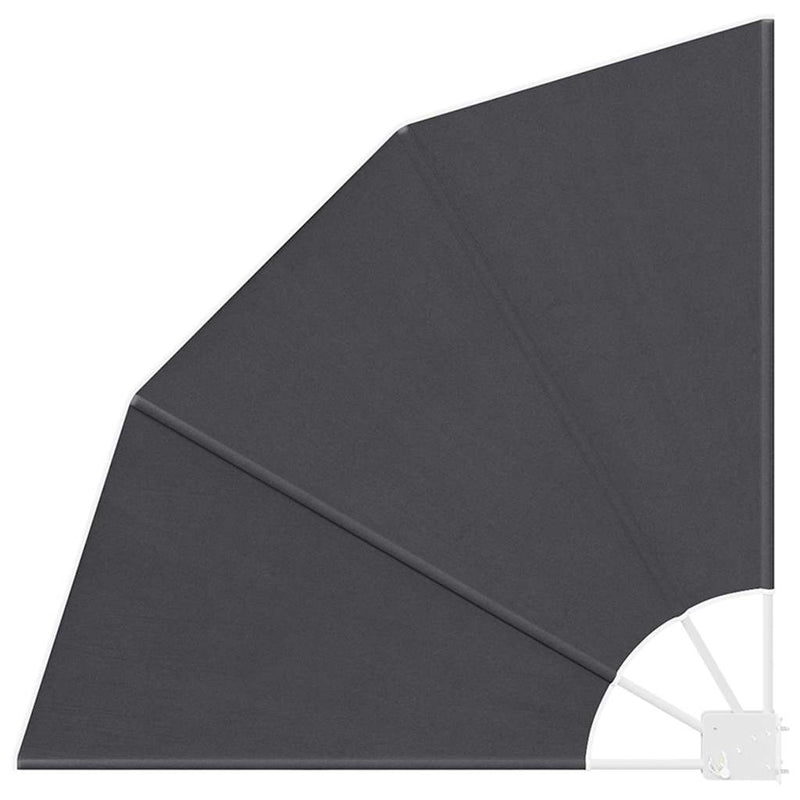vidaXL Erkély adatvédelmi képernyő Fekete 115 x 115 cm szövet