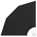 vidaXL Erkély adatvédelmi képernyő 115 x 115 cm Poliészter Fekete