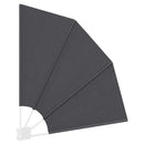 vidaXL Erkély adatvédelmi képernyő Fekete 115 x 115 cm szövet