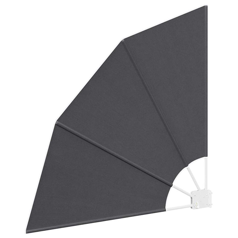 vidaXL Erkély adatvédelmi képernyő Fekete 115 x 115 cm szövet