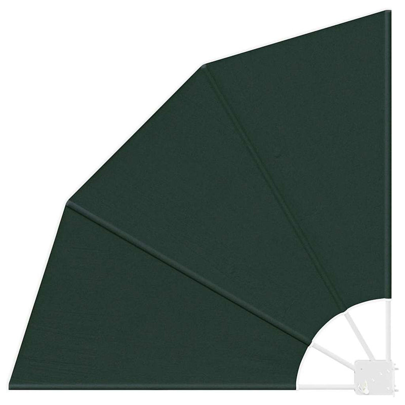 vidaXL Erkély adatvédelmi képernyő Sötétzöld 115 x 115 cm szövet