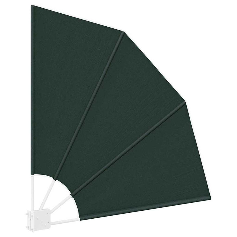 vidaXL Erkély adatvédelmi képernyő Sötétzöld 115 x 115 cm szövet