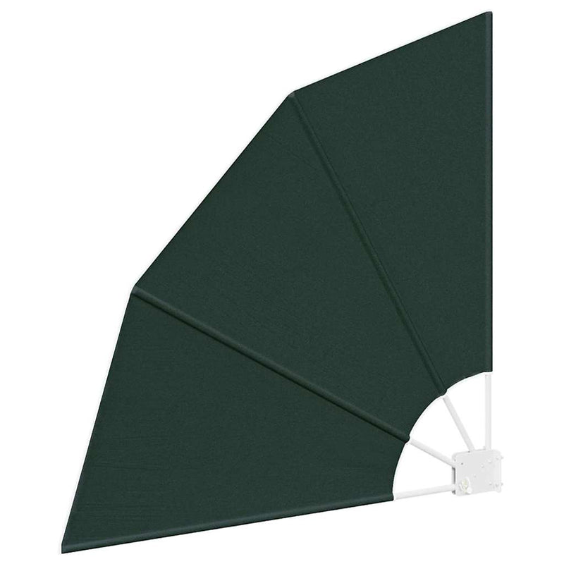 vidaXL Erkély adatvédelmi képernyő Sötétzöld 115 x 115 cm szövet