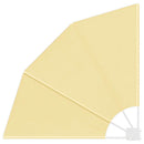 vidaXL Erkély adatvédelmi képernyő Homokszín 115 x 115 cm szövet