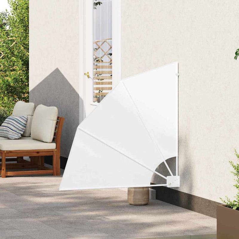 vidaXL Erkély adatvédelmi képernyő Fehér 115 x 115 cm szövet