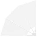 vidaXL Erkély adatvédelmi képernyő Fehér 115 x 115 cm szövet