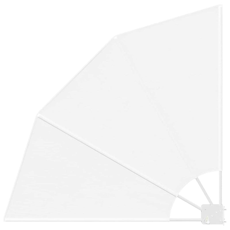 vidaXL Erkély adatvédelmi képernyő Fehér 115 x 115 cm szövet