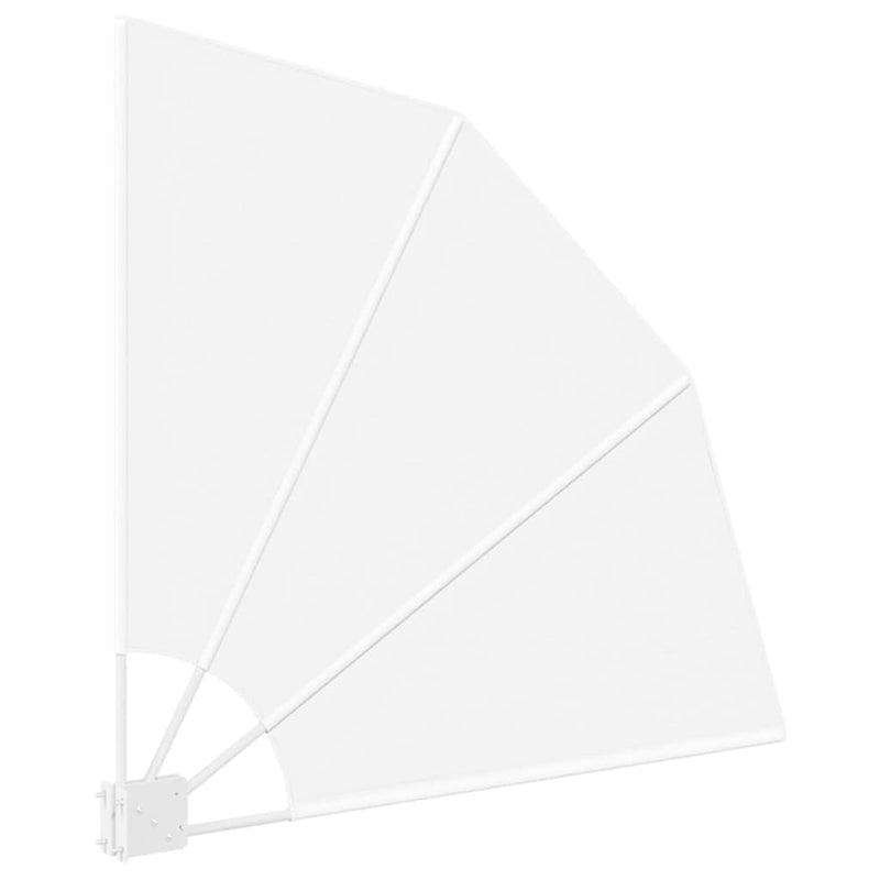 vidaXL Erkély adatvédelmi képernyő Fehér 115 x 115 cm szövet