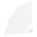 vidaXL Erkély adatvédelmi képernyő Fehér 115 x 115 cm szövet