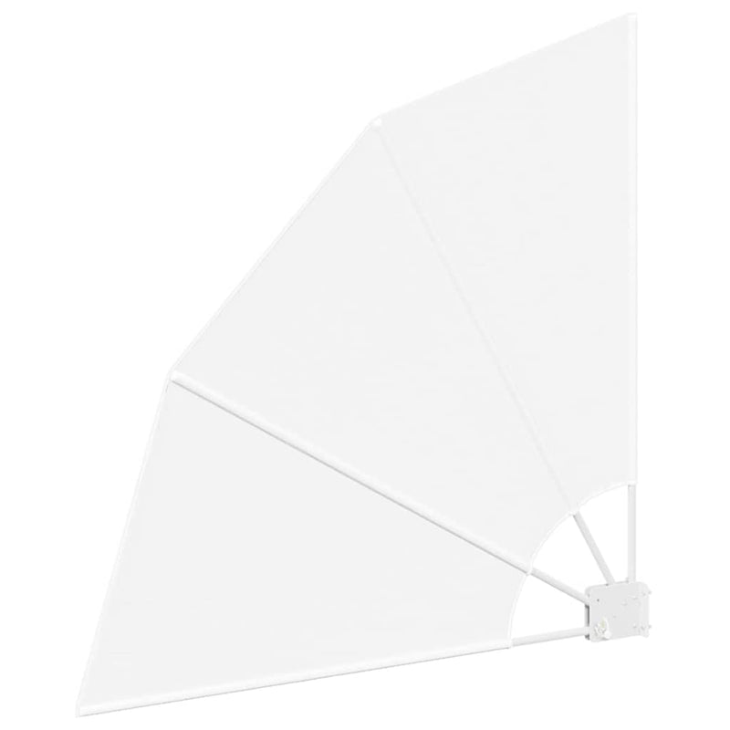vidaXL Erkély adatvédelmi képernyő Fehér 115 x 115 cm szövet