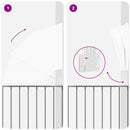 vidaXL Erkély adatvédelmi képernyő Fehér 115 x 115 cm szövet